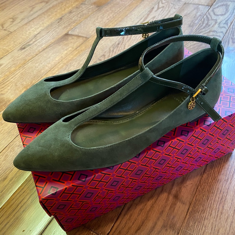 Tory Burch Ashton T-strap flats 7 New